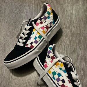 Colorful Checkered Sneakers